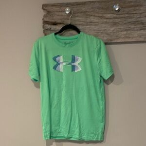 Under Armour Mint Green Tee with Logo